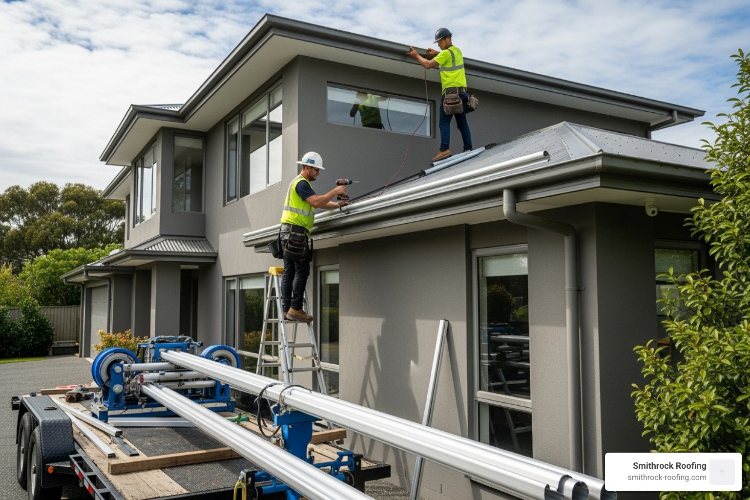 seamless gutter installation