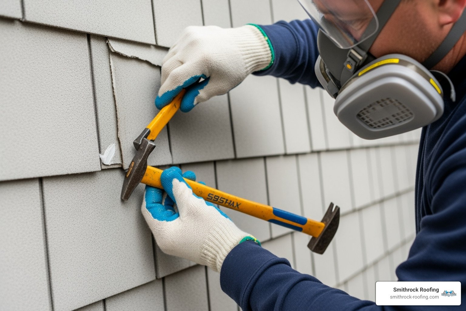 asbestos shingle siding repair