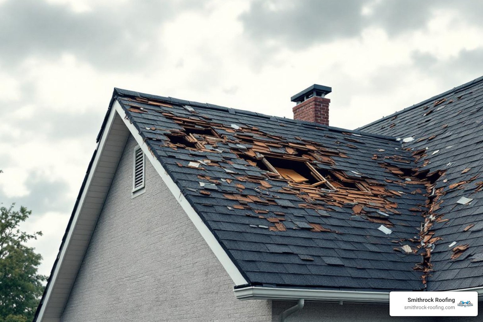 residential roof storm damage