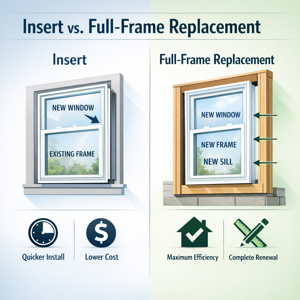 Insert vs. Full-Frame Replacement