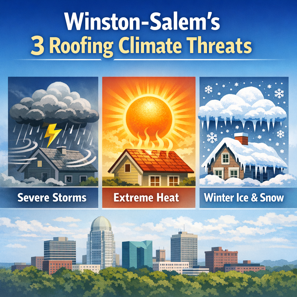 Winston-Salem's 3 Roofing Climate Threats