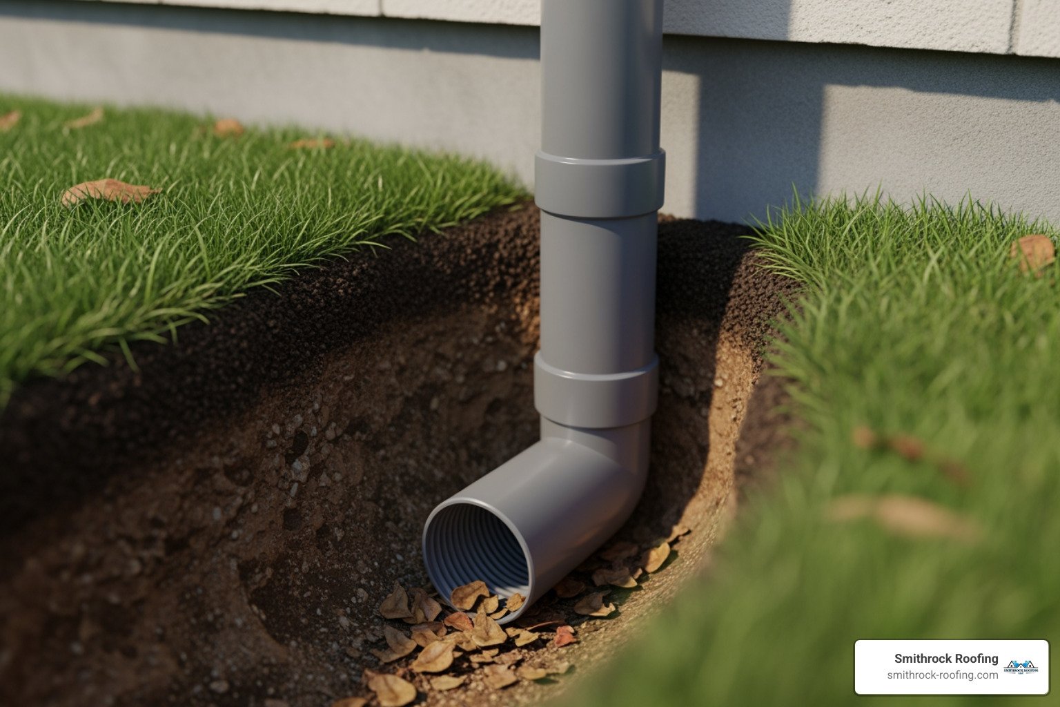 underground downspout drain clogged
