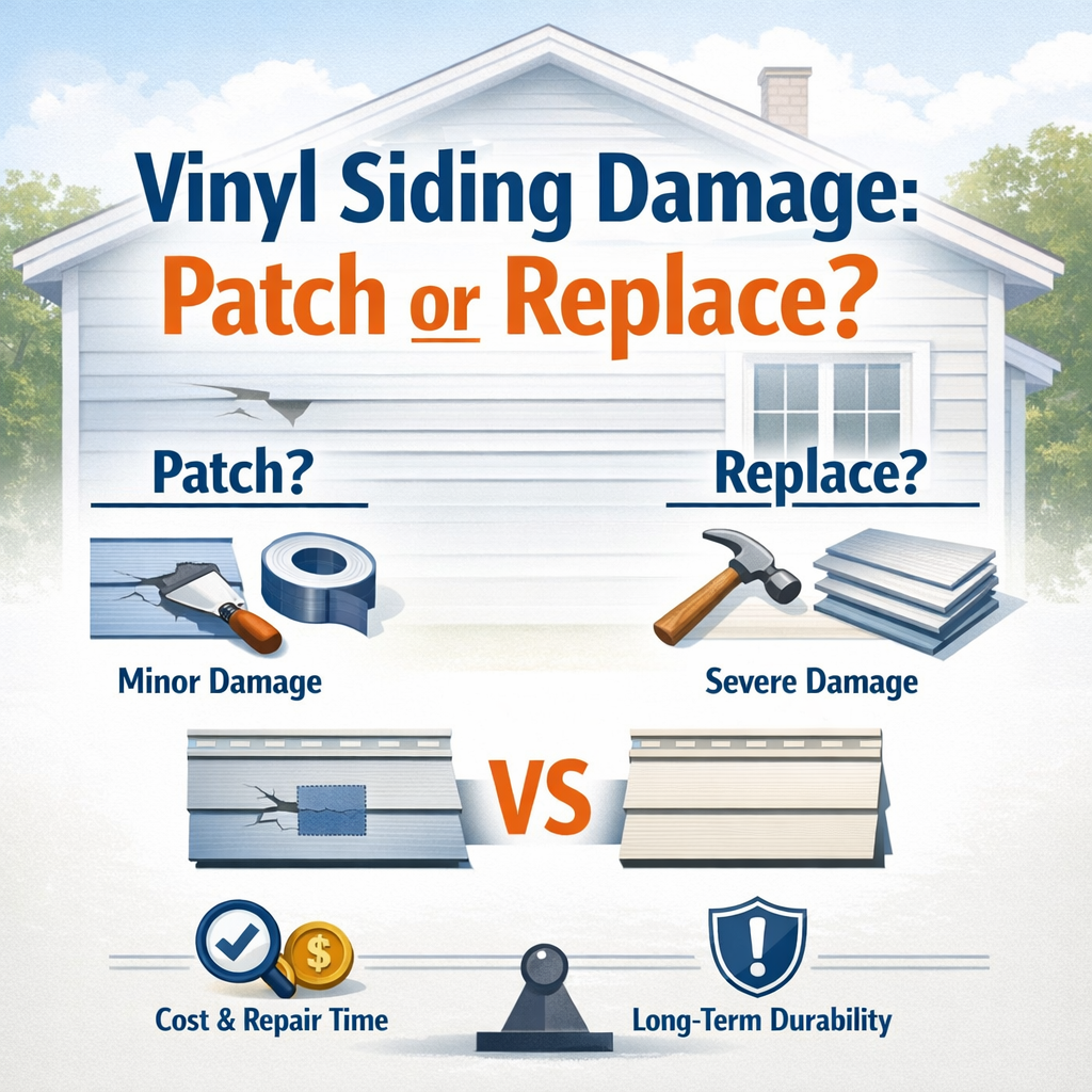 Vinyl Siding Damage: Patch or Replace?