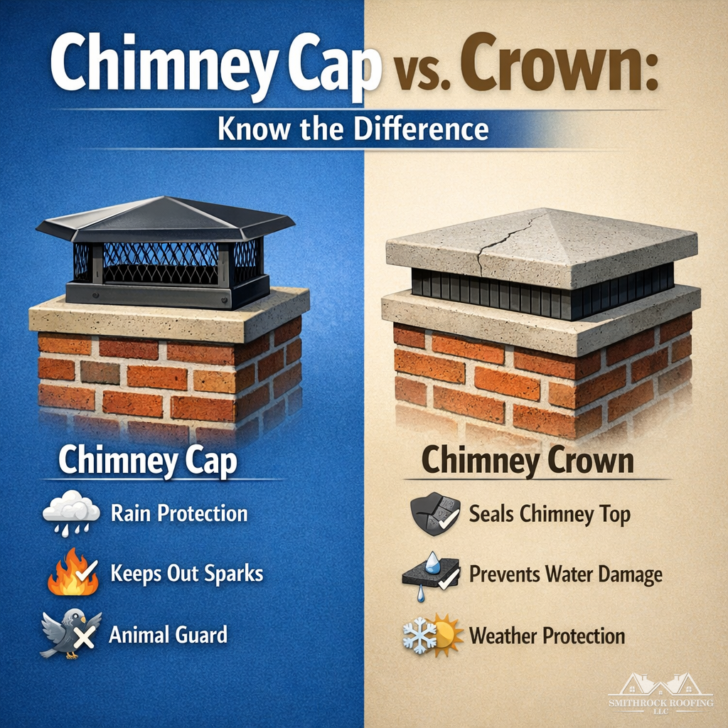 Chimney Cap vs. Crown: Know the Difference