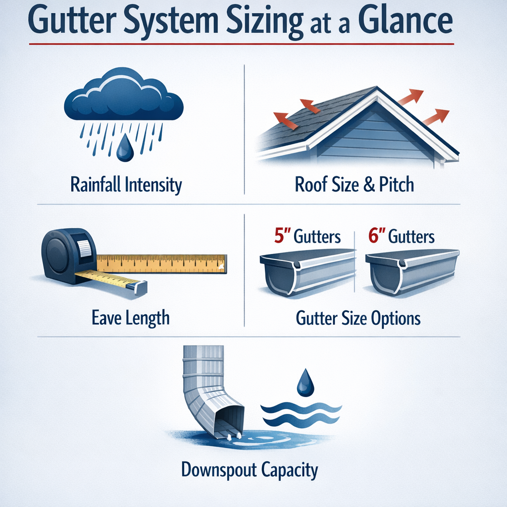 Gutter System Sizing at a Glance