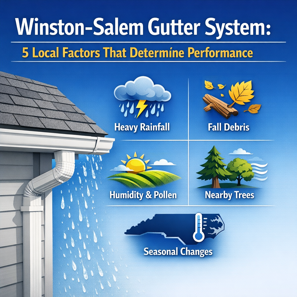 Winston-Salem Gutter System: 5 Local Factors That Determine Performance
