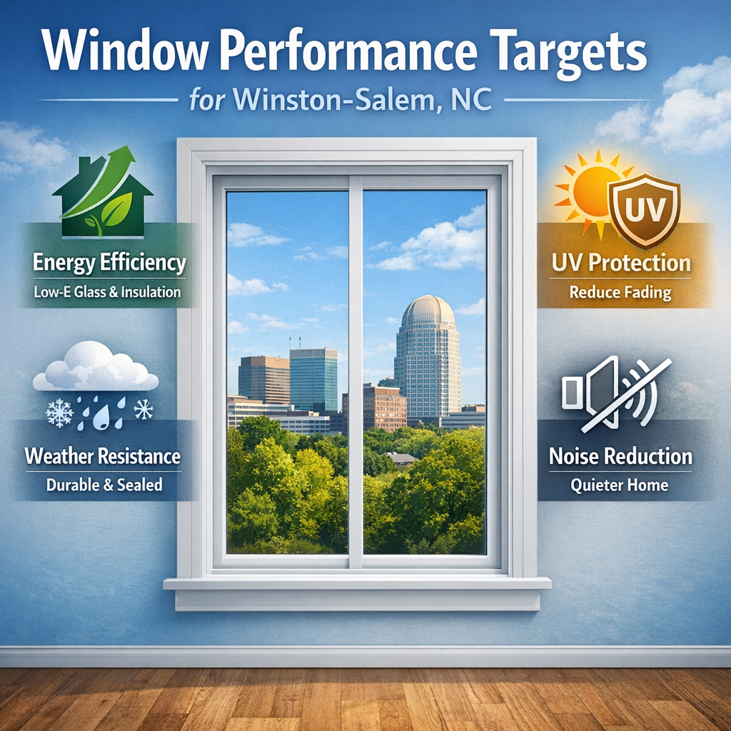 Window Performance Targets for Winston-Salem, NC