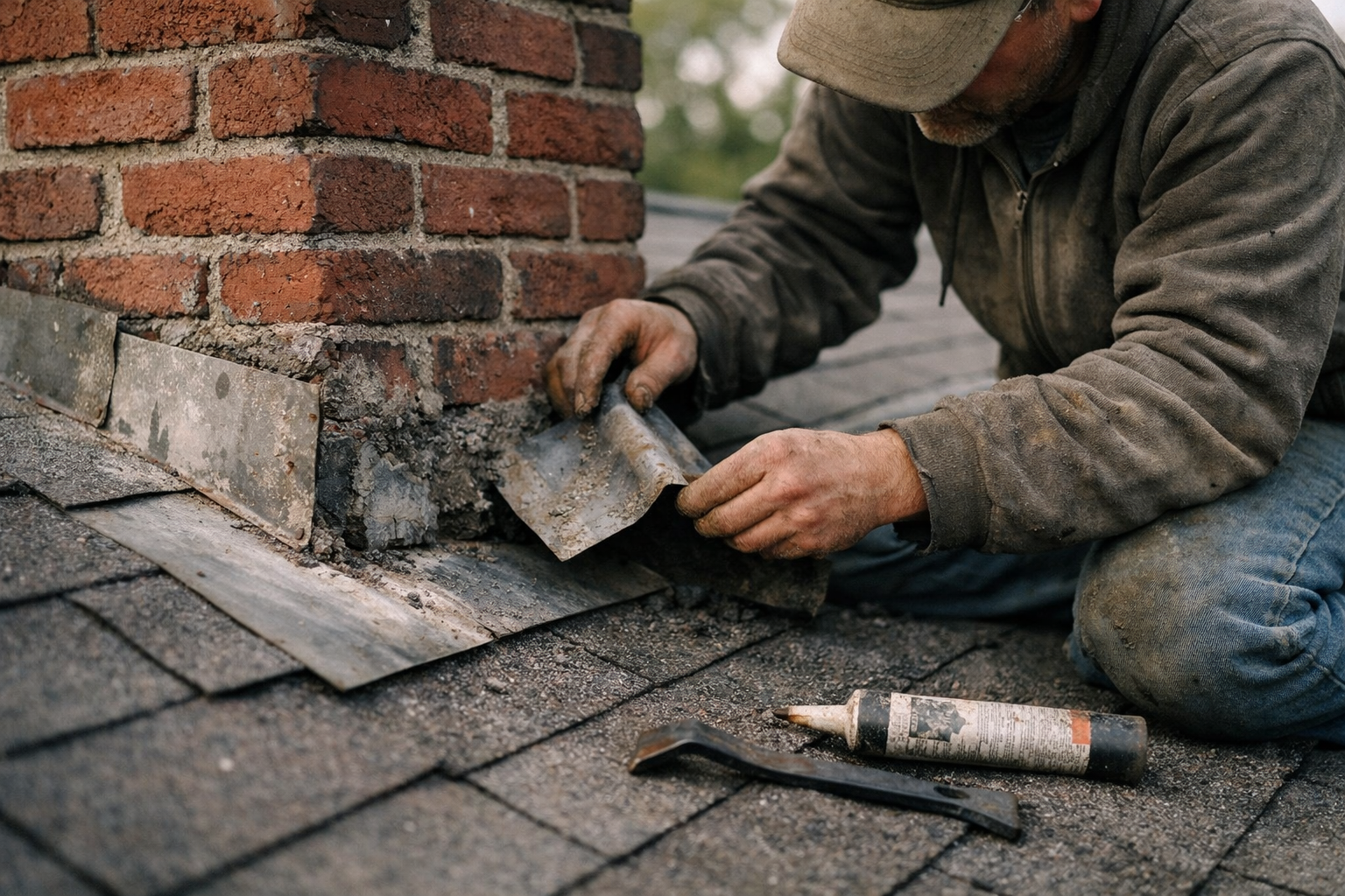Chimney Flashing Repair: Why Leaks Keep Coming Back