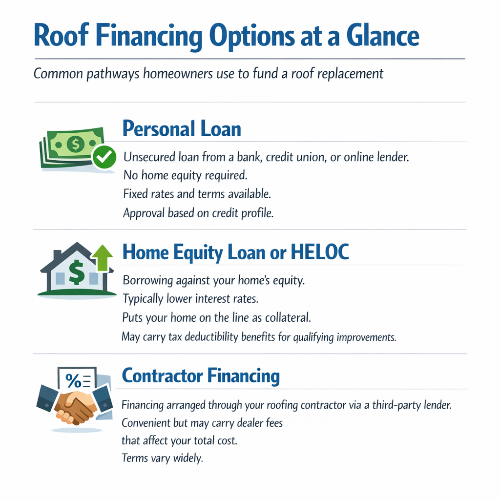 Roof Financing Options at a Glance