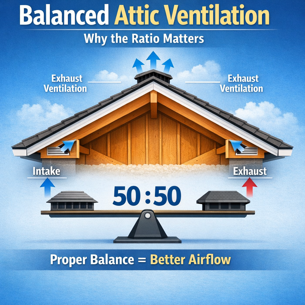 Balanced Attic Ventilation: Why the Ratio Matters