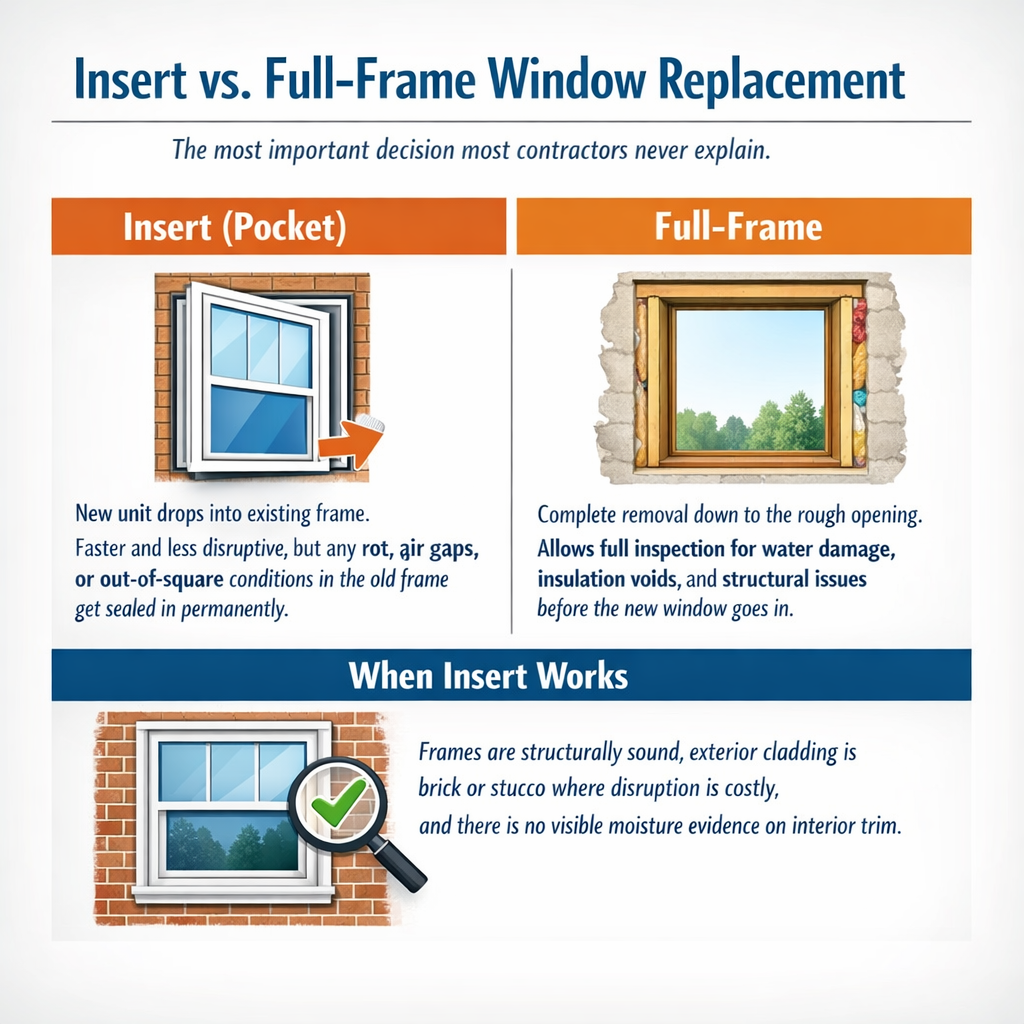 Insert vs. Full-Frame Window Replacement
