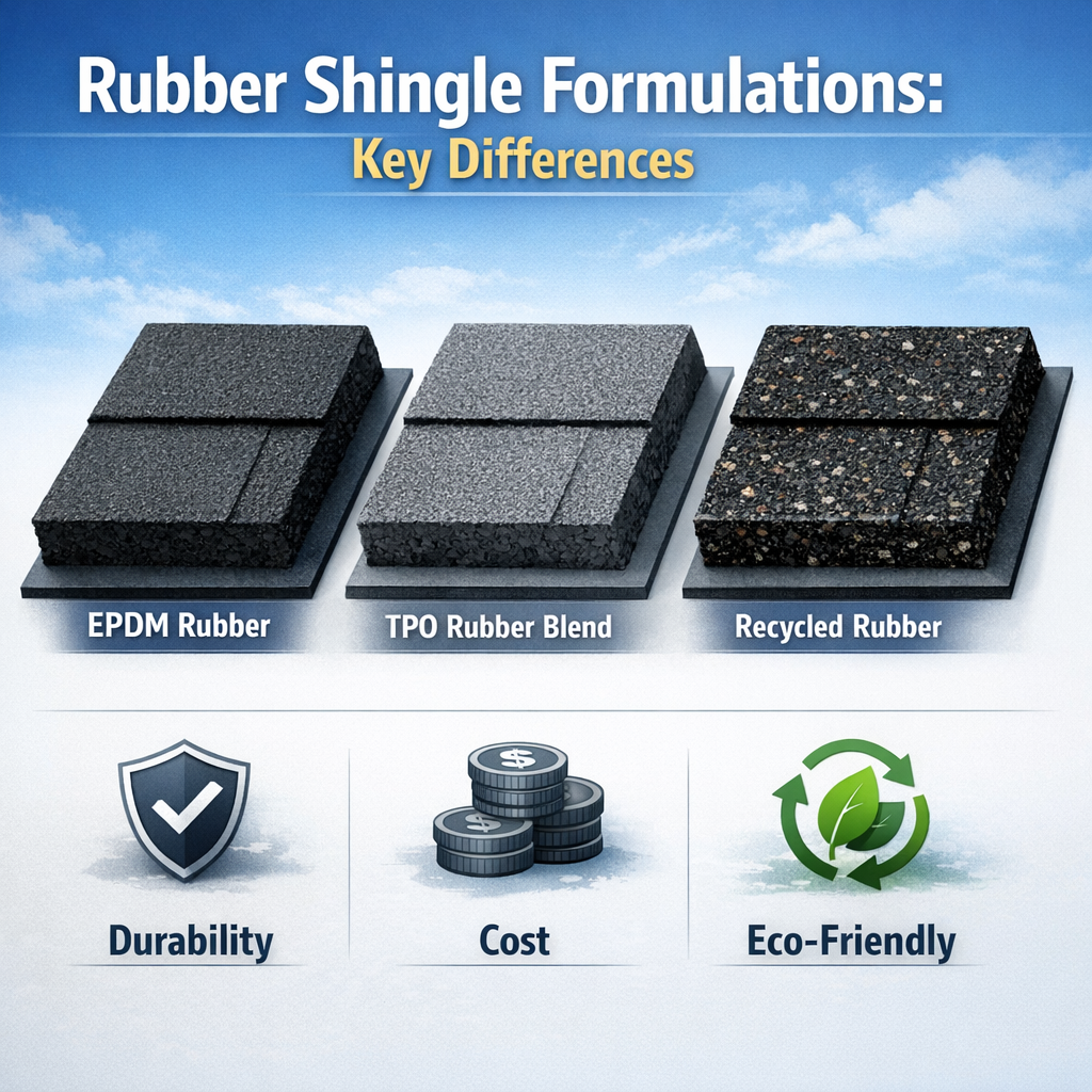 Rubber Shingle Formulations: Key Differences