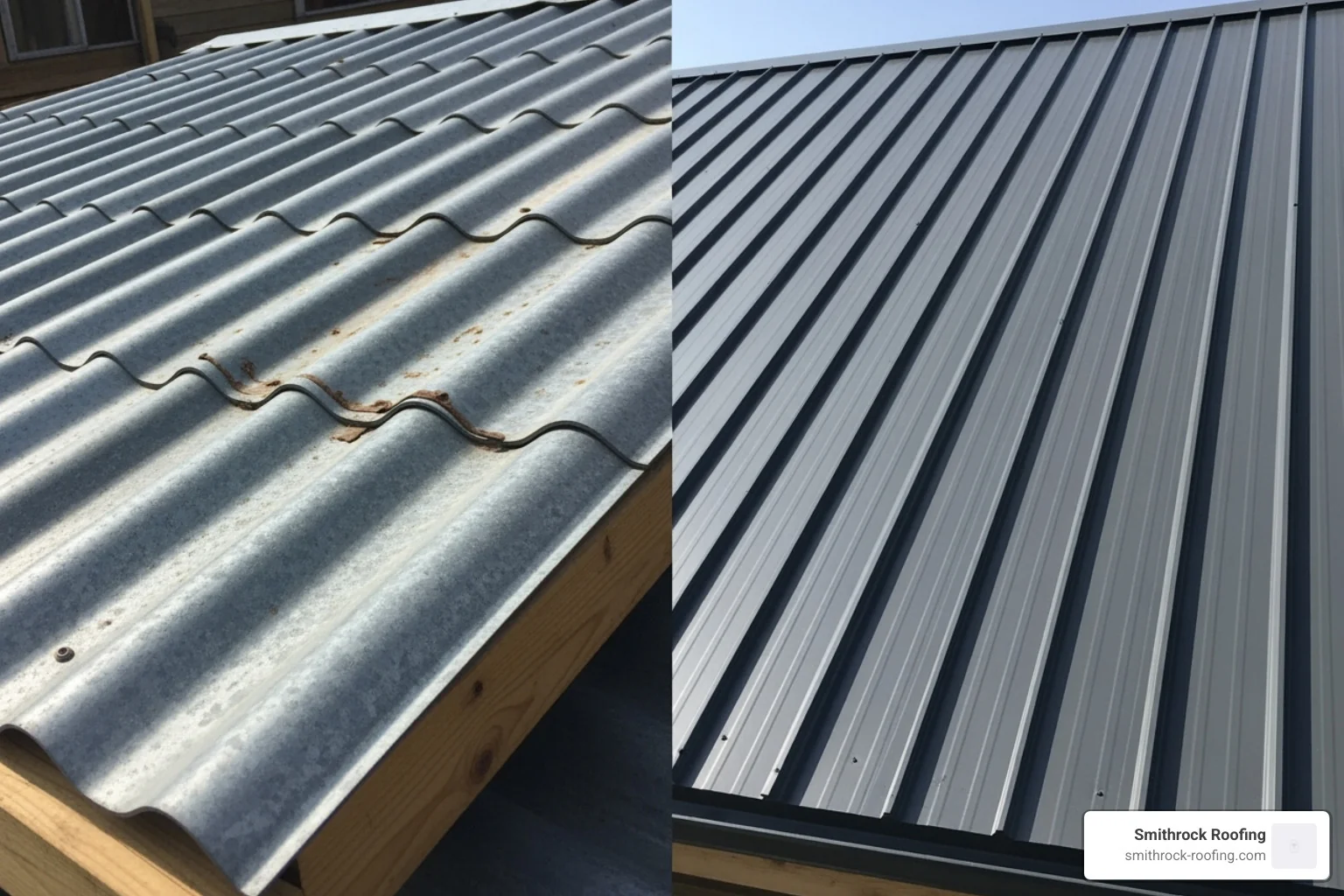 corrugated and standing seam metal roofs - metal roof cost