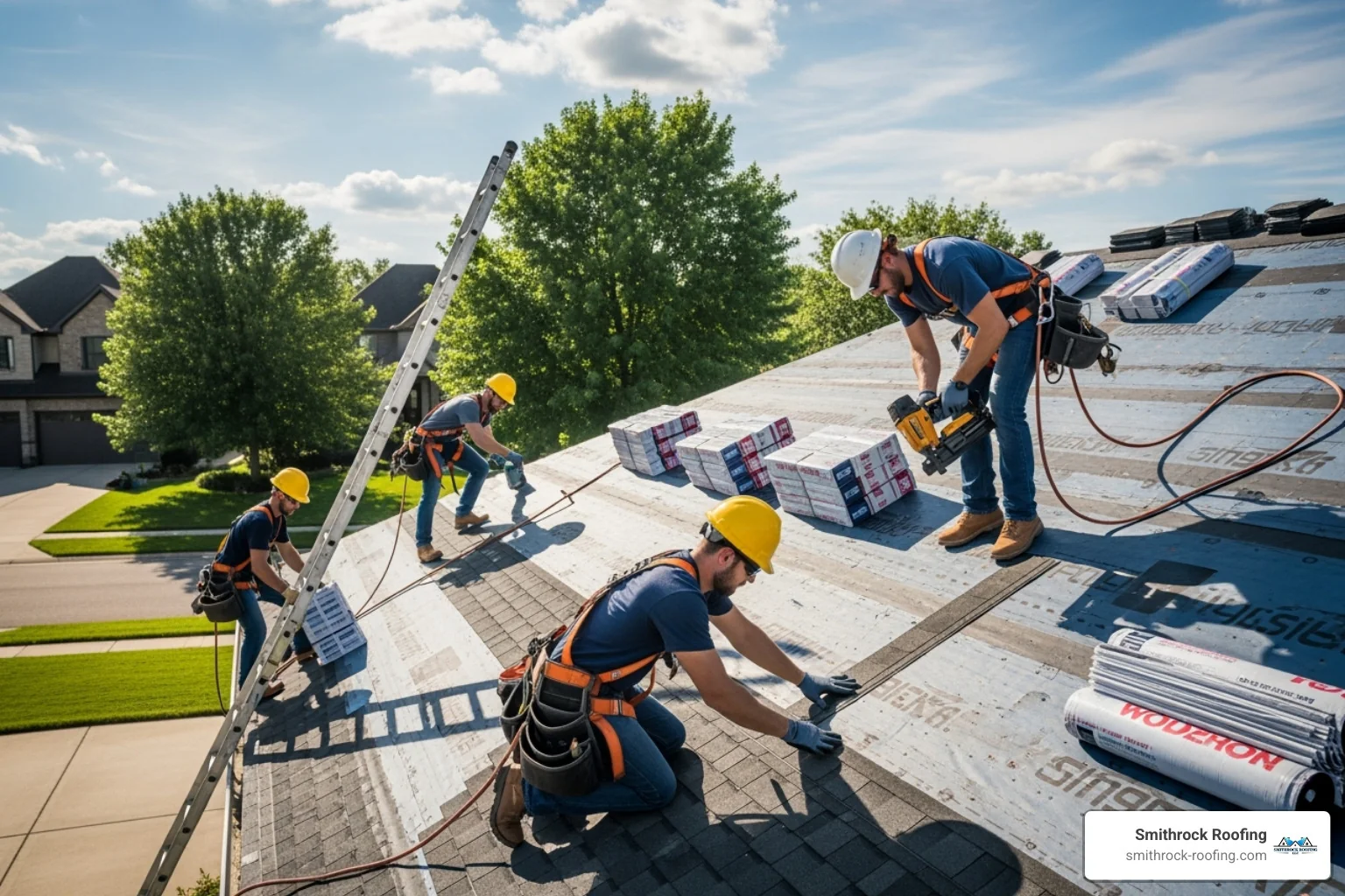 professional roofing crew at work - best roofing and siding professional roofing crew at work - best roofing and siding