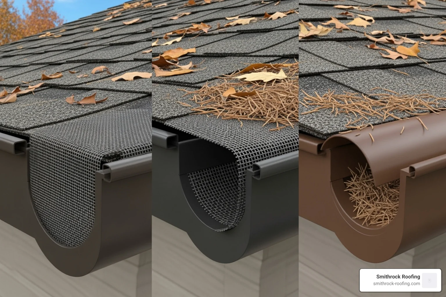 side-by-side comparison of different types of gutter guards (mesh, screen, reverse-curve) - cost to install leaf guard gutters side-by-side comparison of different types of gutter guards (mesh, screen, reverse-curve) - cost to install leaf guard gutters