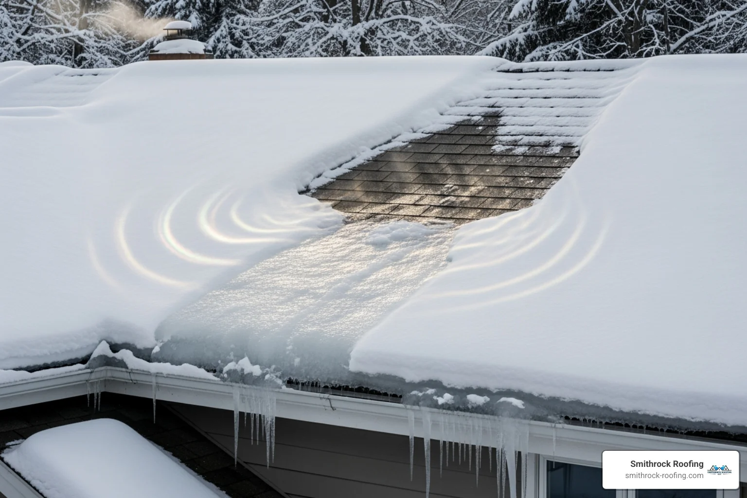 heat escaping through an attic and melting snow on the roof - ice dams heat escaping through an attic and melting snow on the roof - ice dams