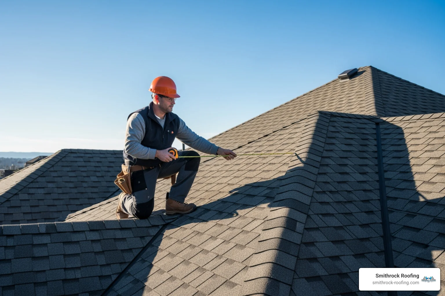 roofing contractor measuring a complex roof with multiple angles - snap lock metal roofing price roofing contractor measuring a complex roof with multiple angles - snap lock metal roofing price