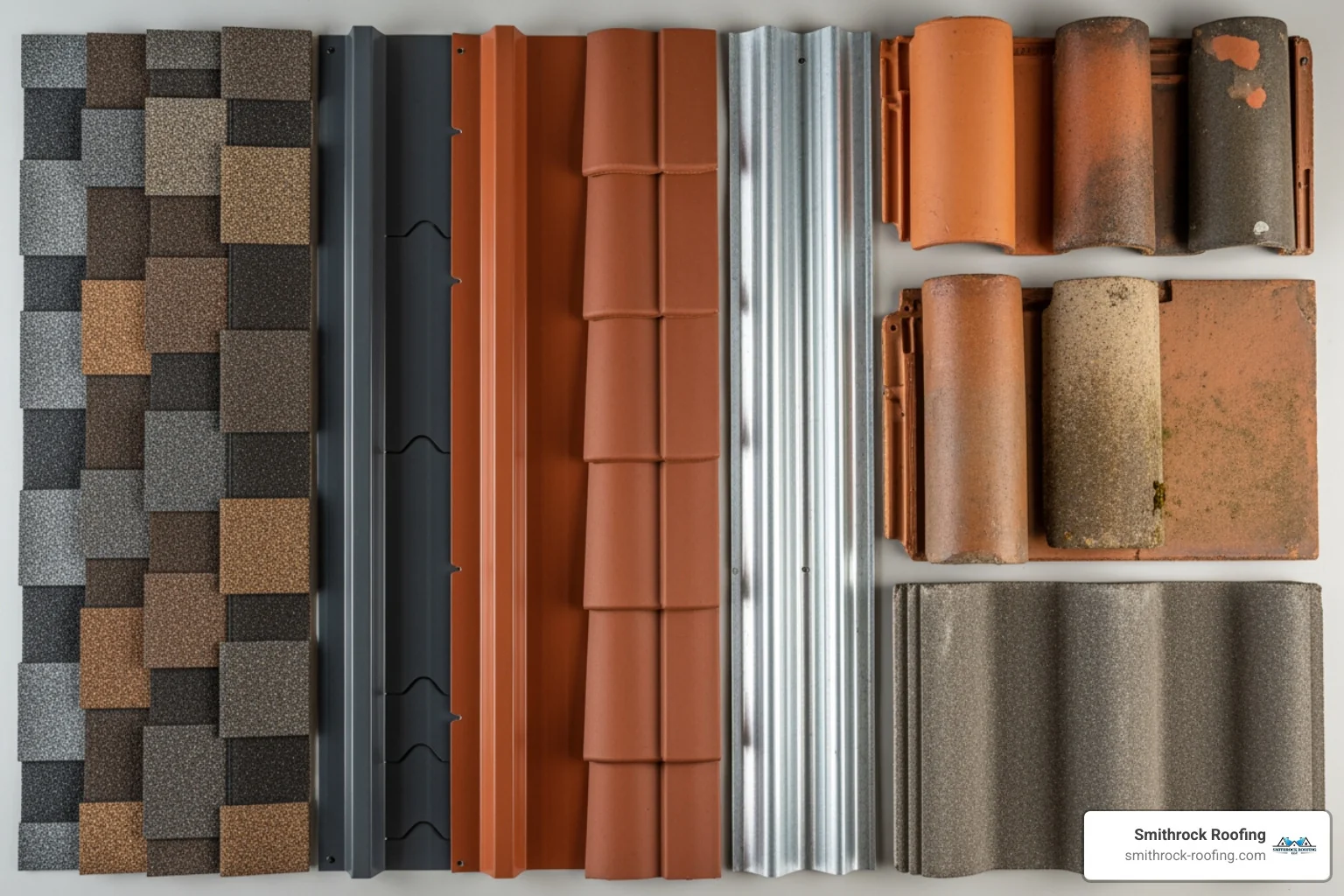 various roofing material samples like asphalt shingles, metal panels, and tiles - roof cost calculator various roofing material samples like asphalt shingles, metal panels, and tiles - roof cost calculator