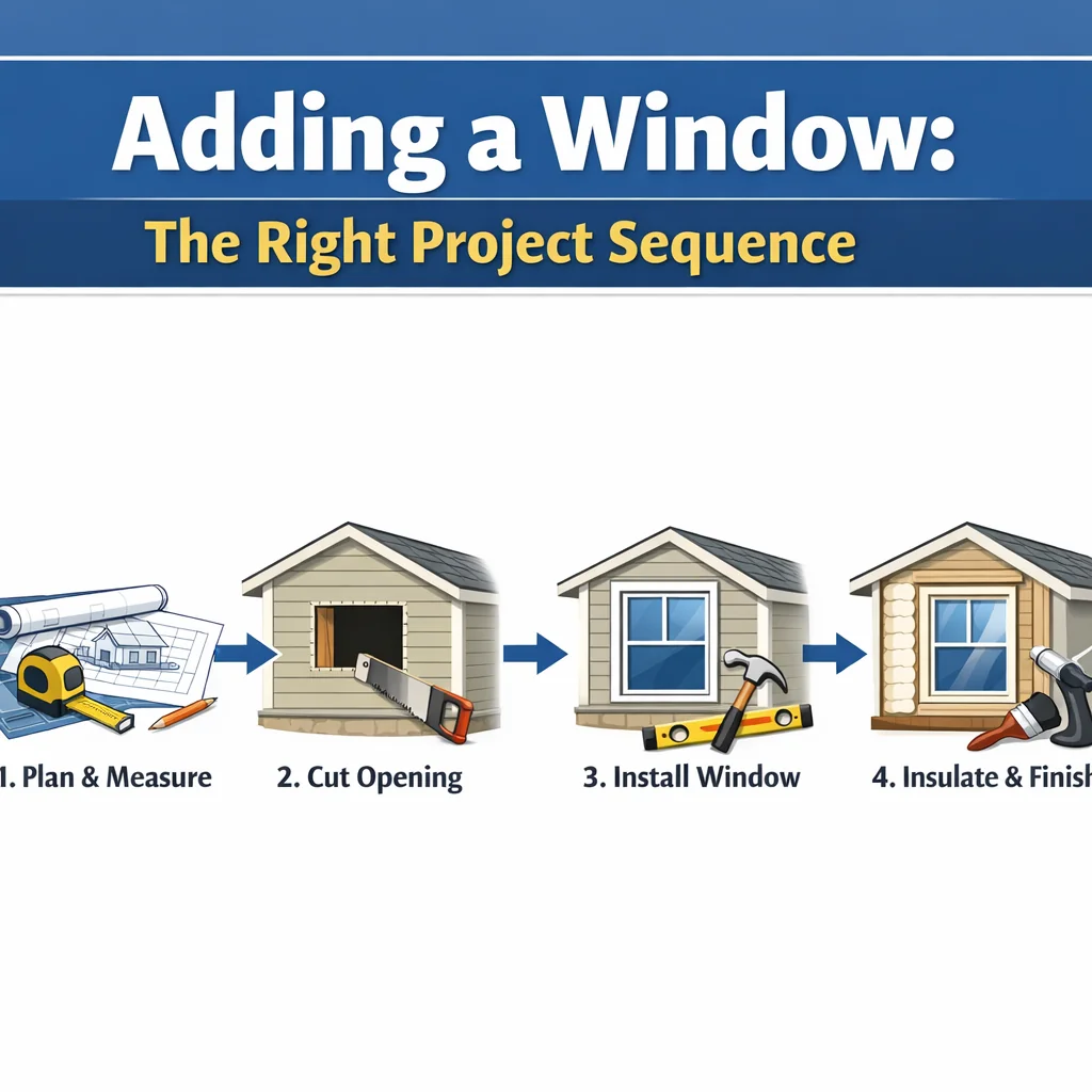Adding a Window: The Right Project Sequence
