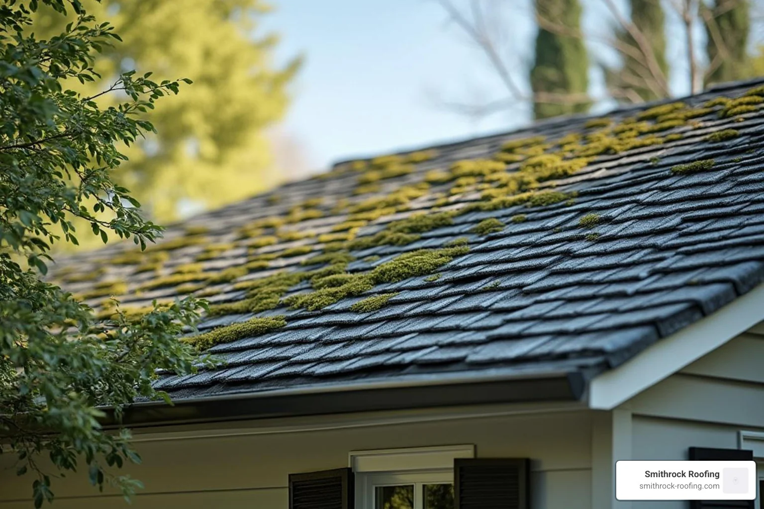 a well-maintained roof with trimmed nearby trees - wind damage to roof a well-maintained roof with trimmed nearby trees - wind damage to roof