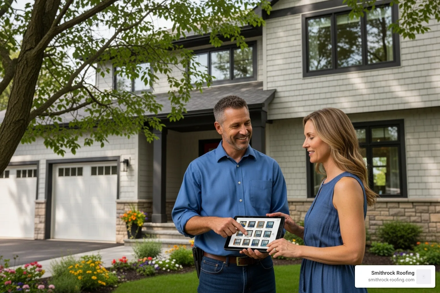 professional, friendly contractor consulting with a homeowner in Winston-Salem - vinyl windows Winston Salem professional, friendly contractor consulting with a homeowner in Winston-Salem - vinyl windows Winston Salem
