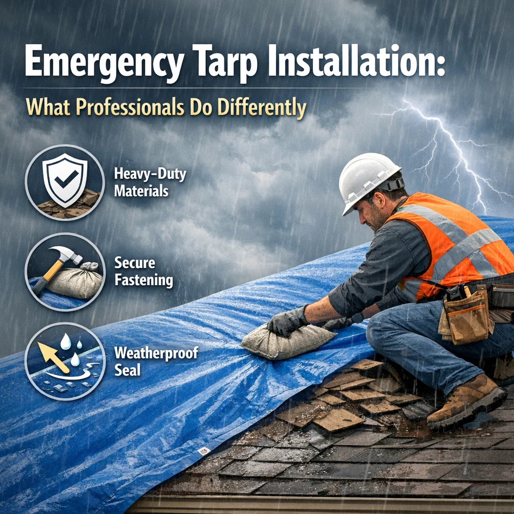 Emergency Tarp Installation: What Professionals Do Differently
