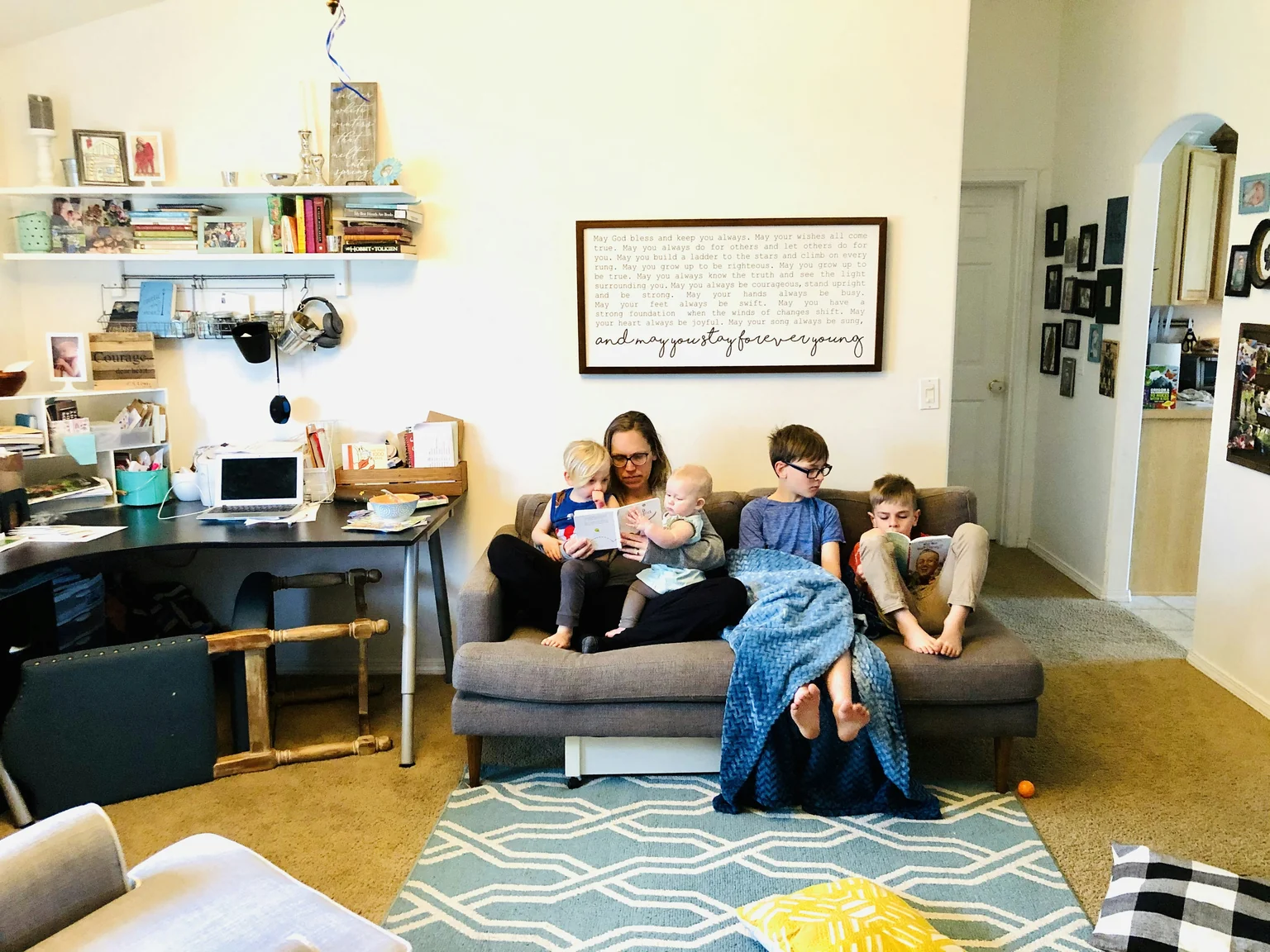 of a family enjoying a comfortable living room - energy efficient upgrades of a family enjoying a comfortable living room - energy efficient upgrades