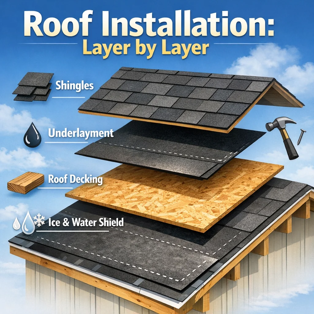 Roof Installation: Layer by Layer