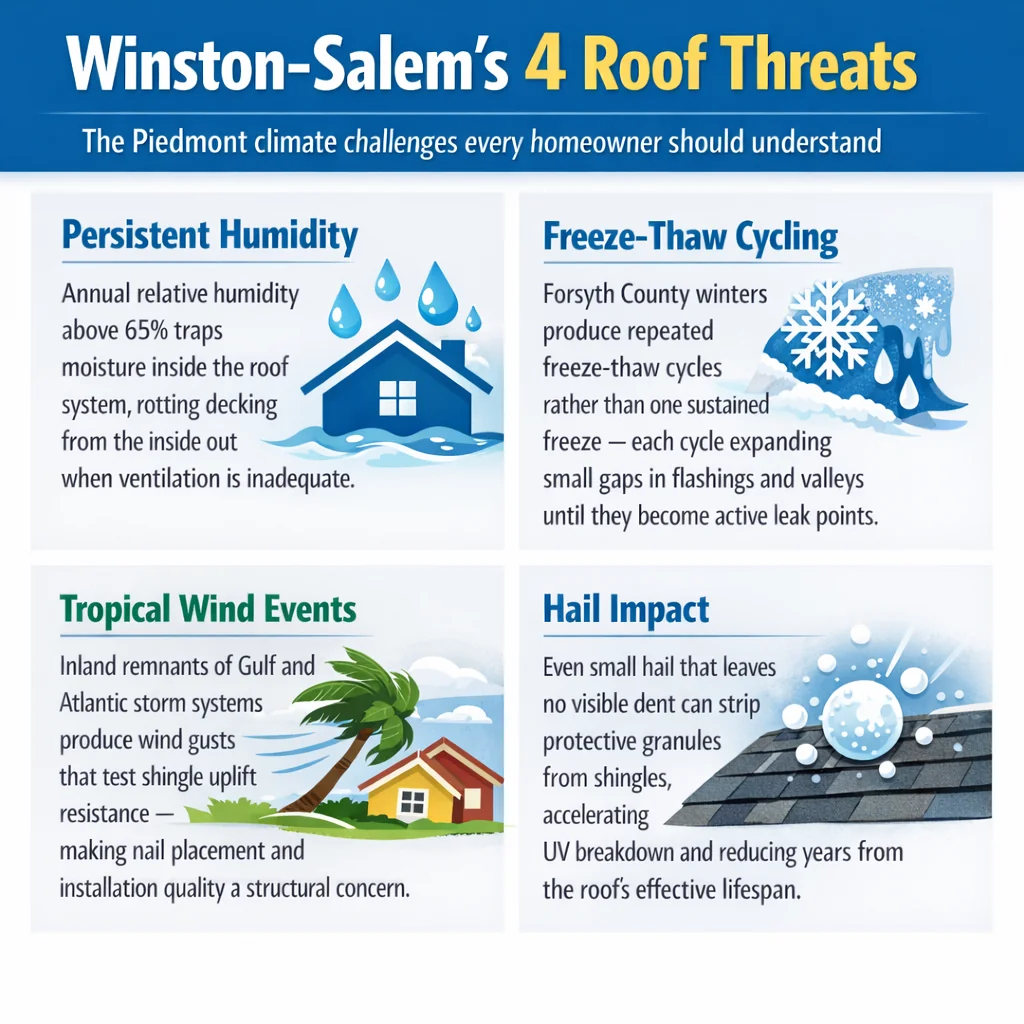 Winston-Salem's 4 Roof Threats