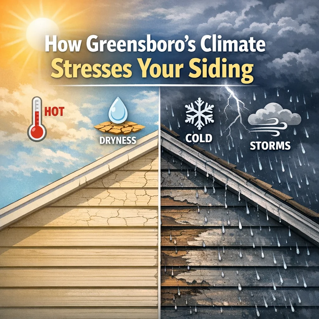 How Greensboro's Climate Stresses Your Siding
