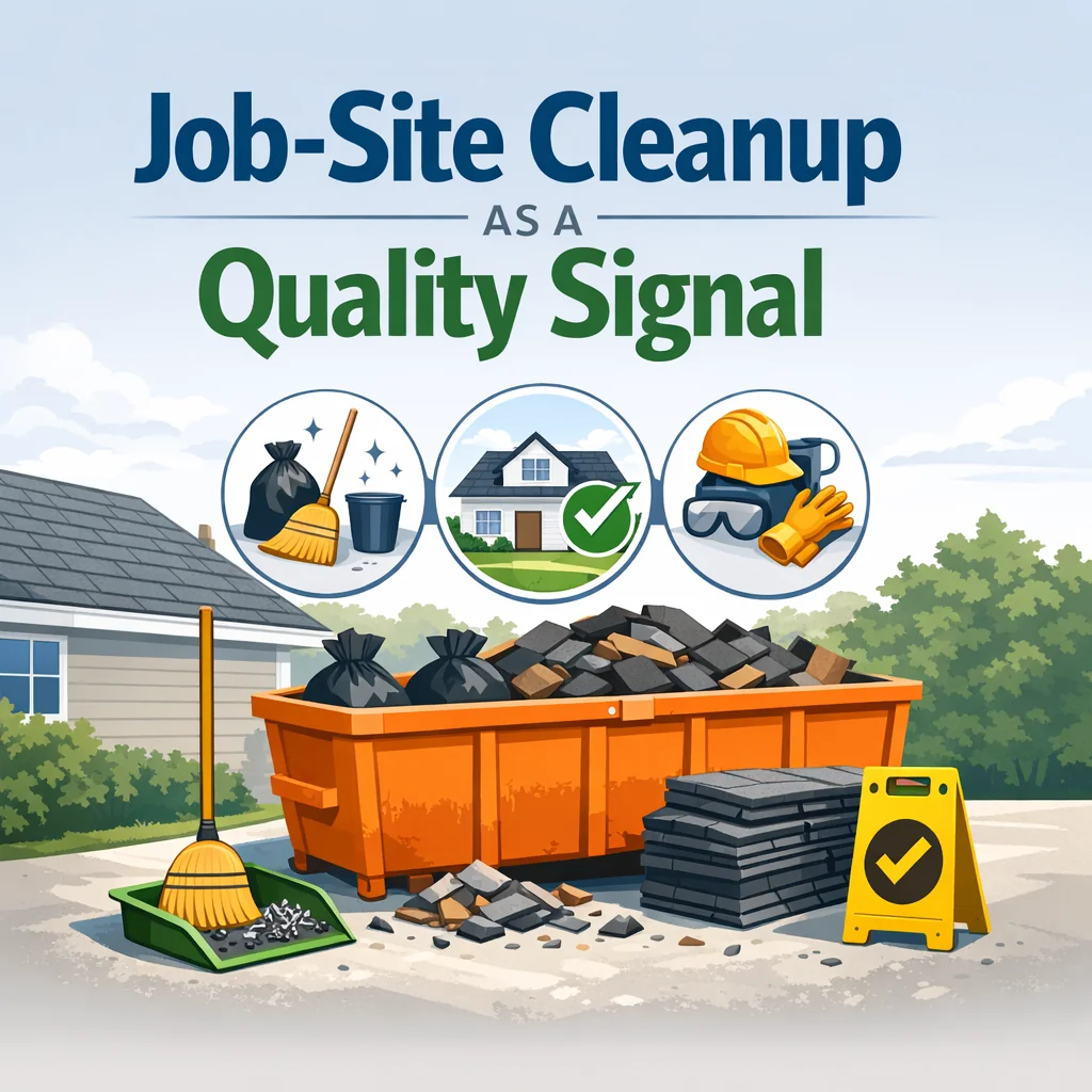Job-Site Cleanup as a Quality Signal