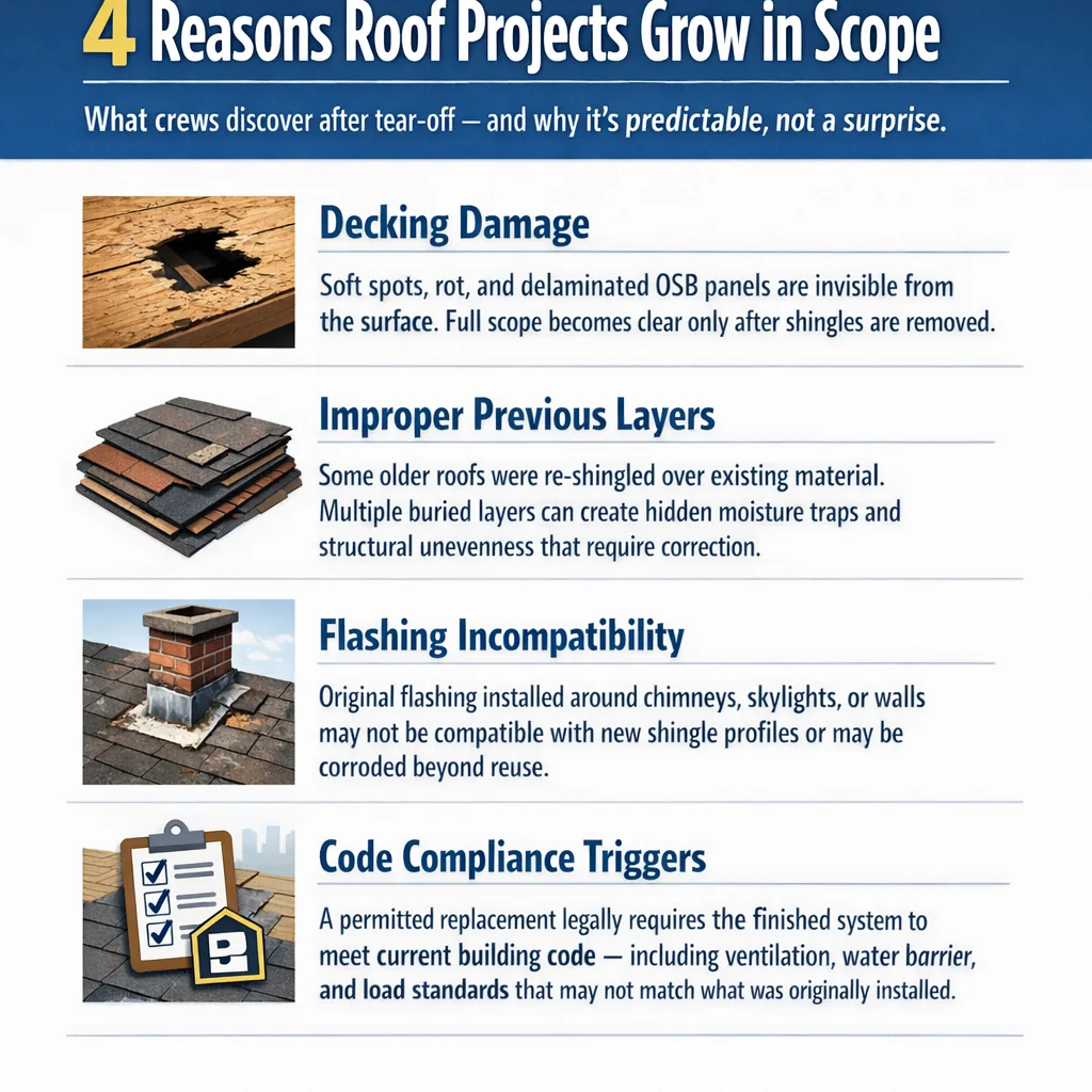4 Reasons Roof Projects Grow in Scope