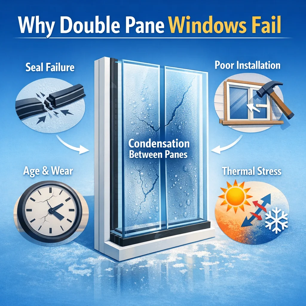 Why Double Pane Windows Fail