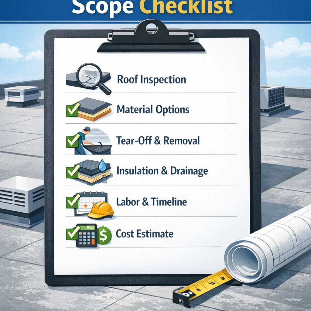 Flat Roof Quote Scope Checklist