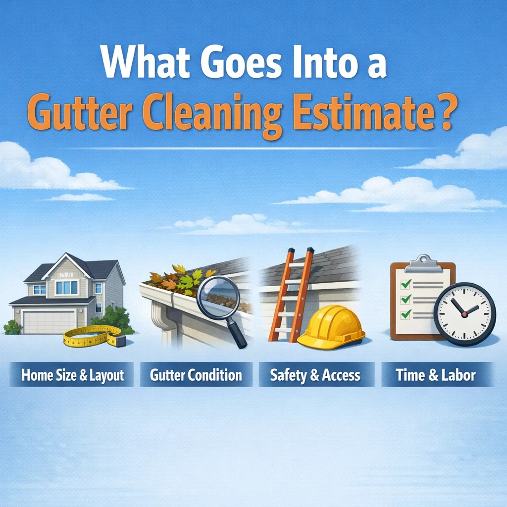 What Goes Into a Gutter Cleaning Estimate