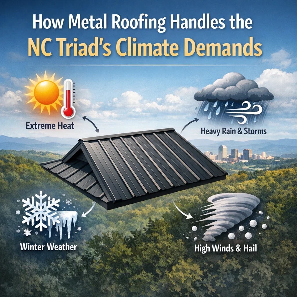 How Metal Roofing Handles the NC Triad's Climate Demands