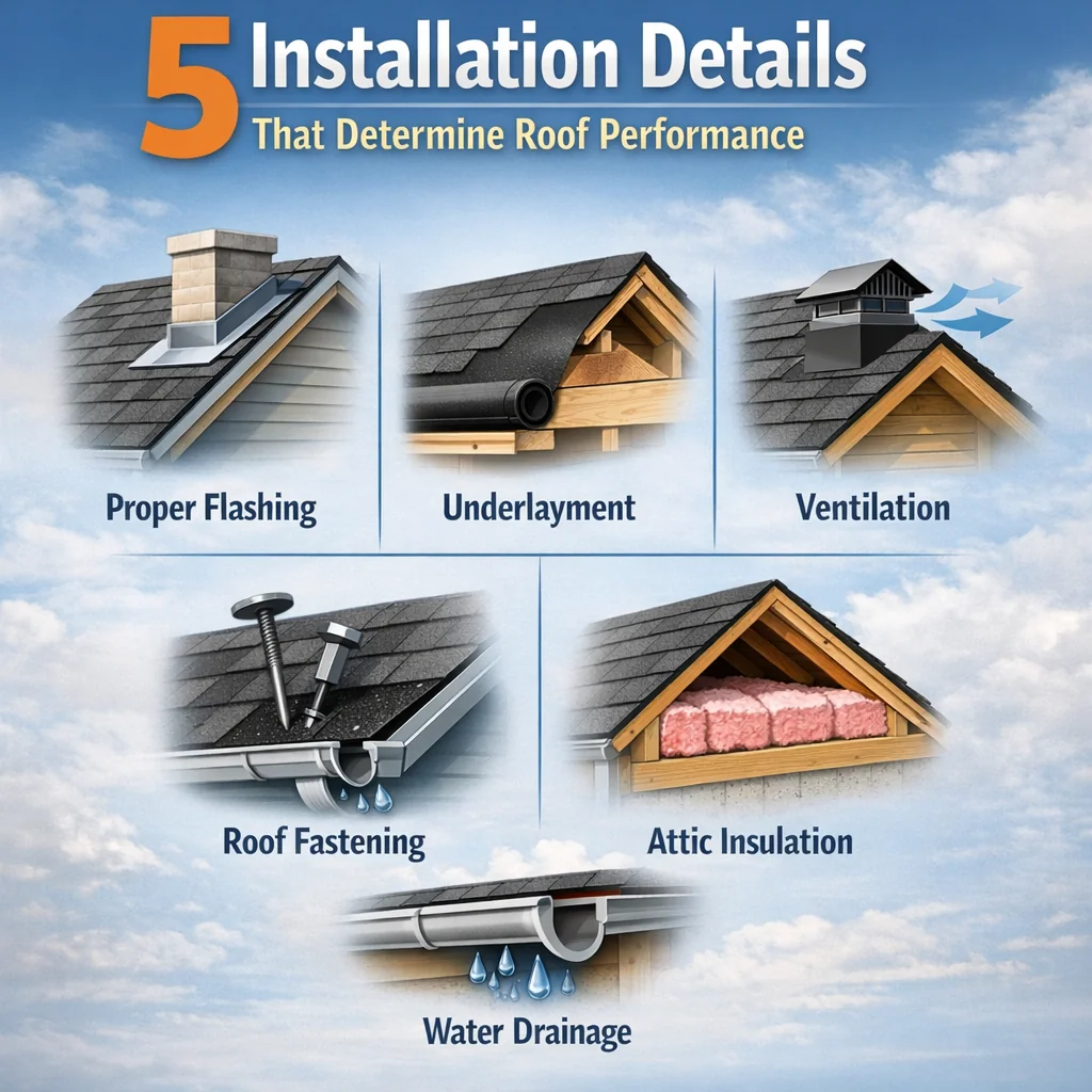5 Installation Details That Determine Roof Performance