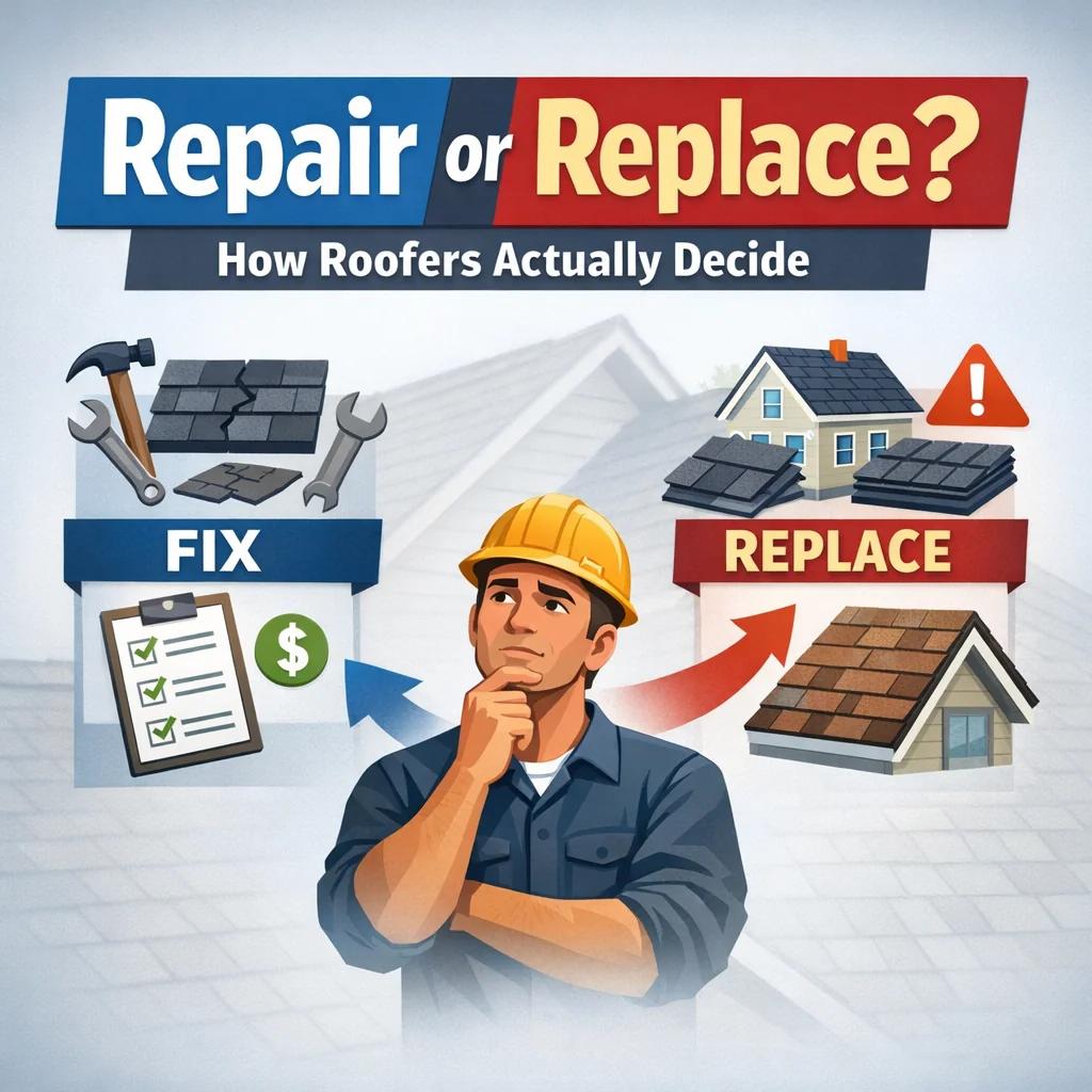 Repair or Replace? How Roofers Actually Decide
