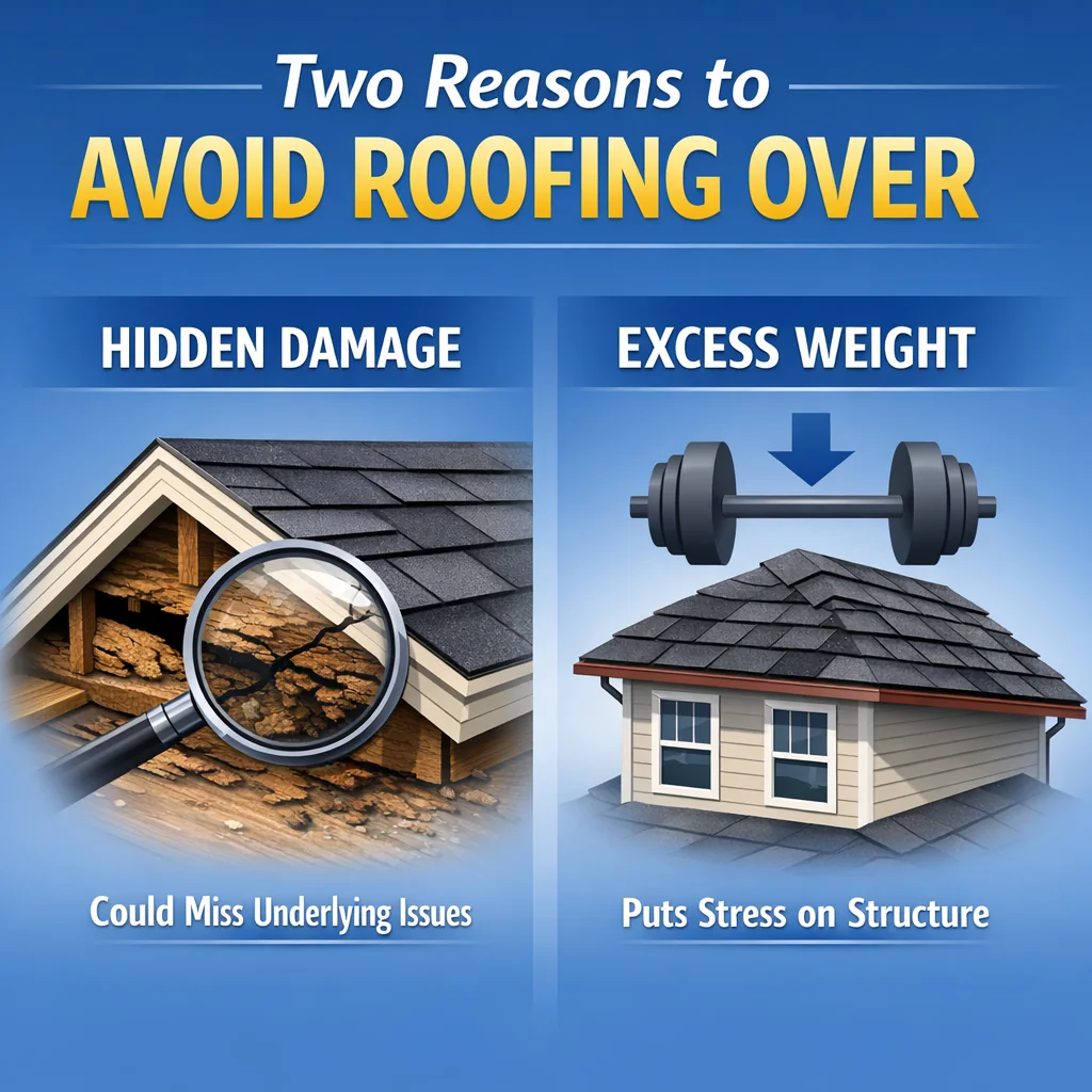 Two Reasons to Avoid Roofing Over
