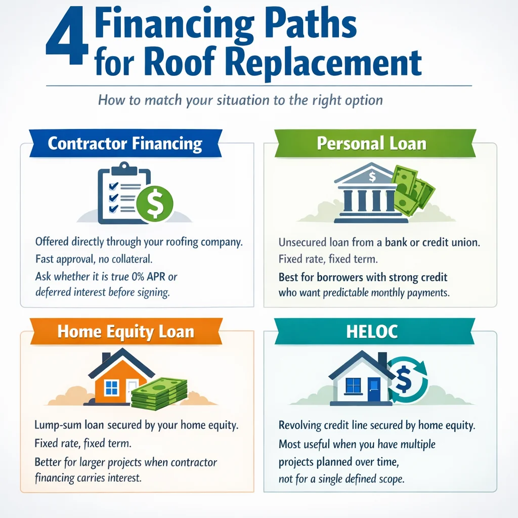 4 Financing Paths for Roof Replacement