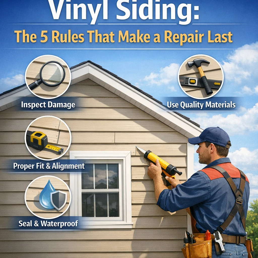 Vinyl Siding: The 5 Rules That Make a Repair Last