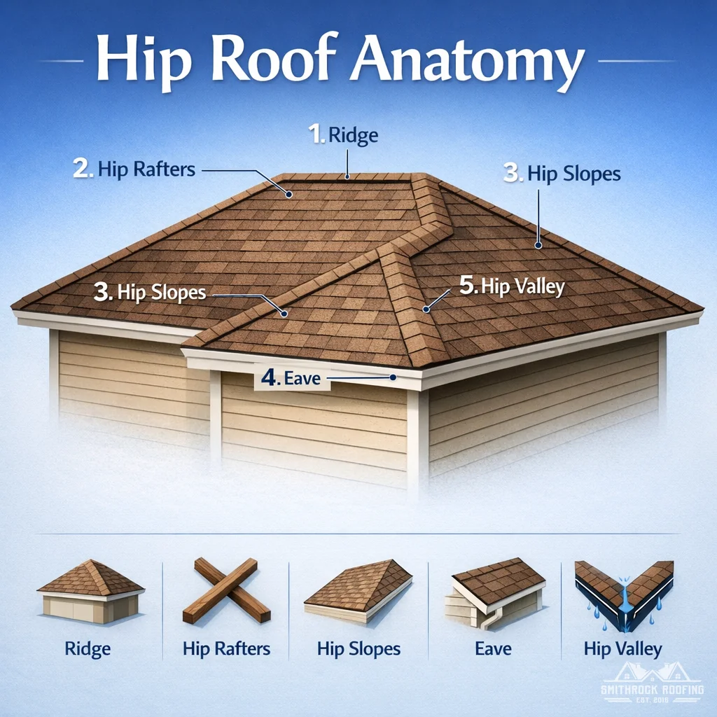 Illustration: Hip Roof Anatomy