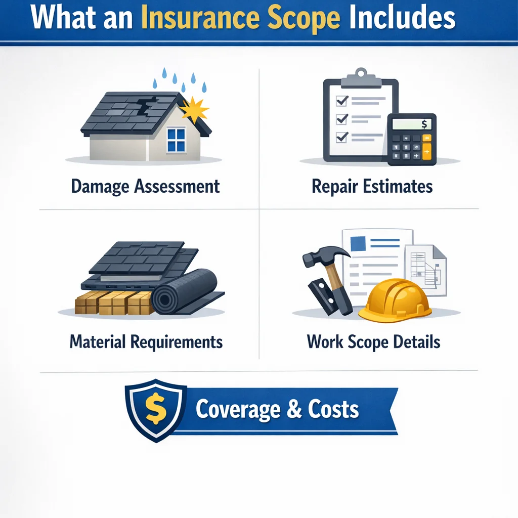 Illustration: What an Insurance Scope Includes
