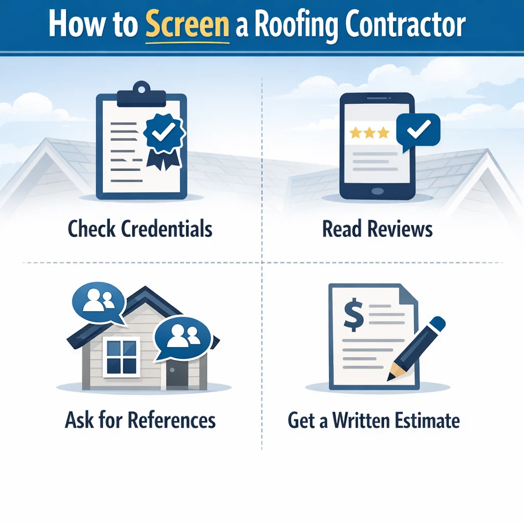 How to Screen a Roofing Contractor