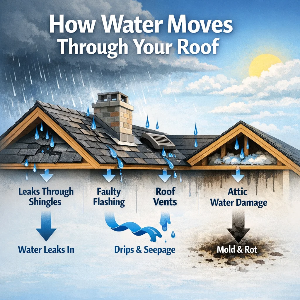 How Water Moves Through Your Roof