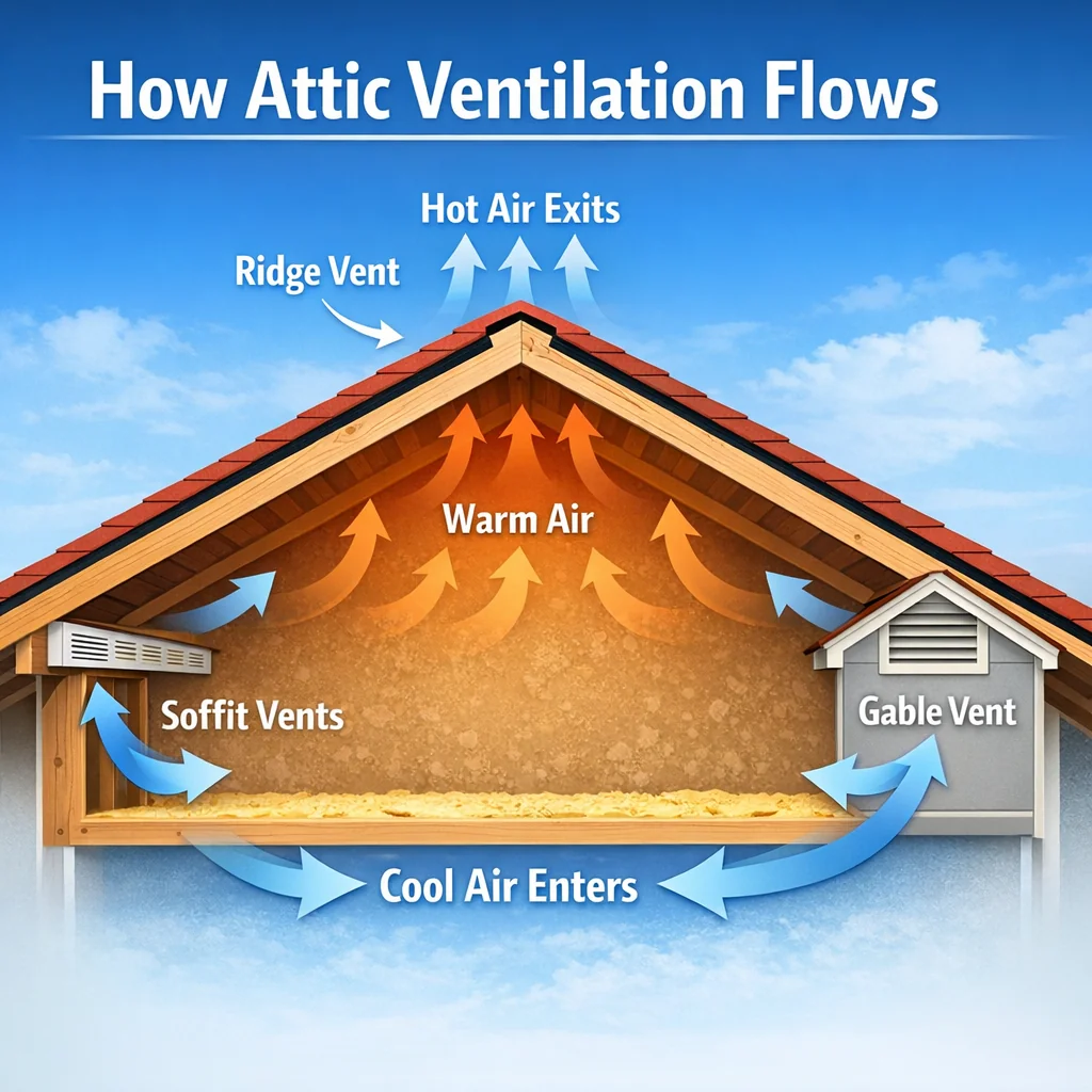 How Attic Ventilation Flows